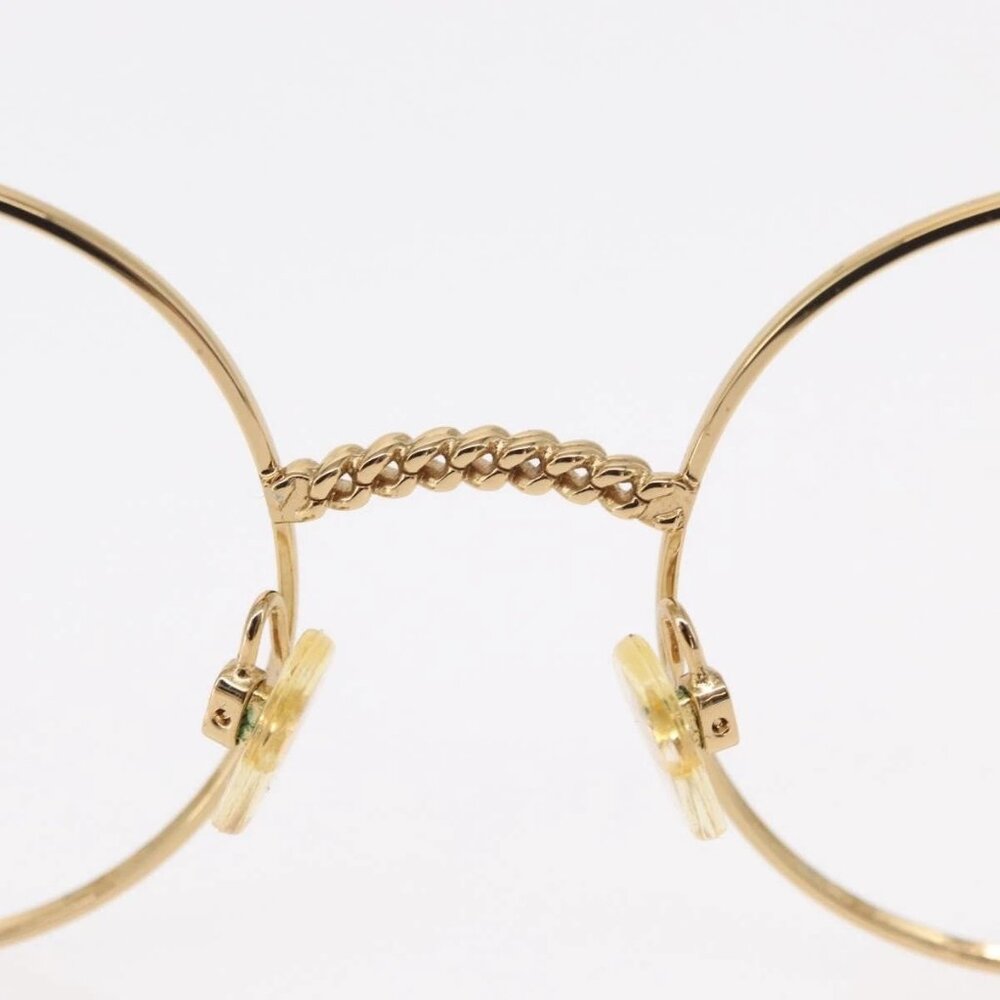 CHANEL Sunglasses frames metal Gold CC Auth 153002 - Picture 9 of 14